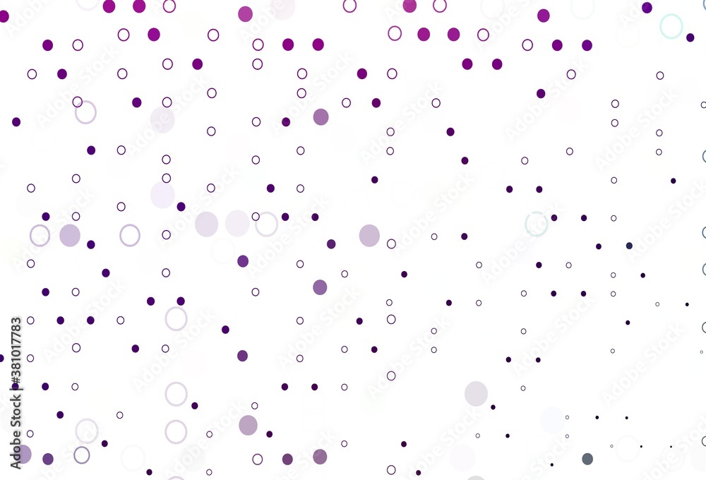 Light Purple vector template with circles.