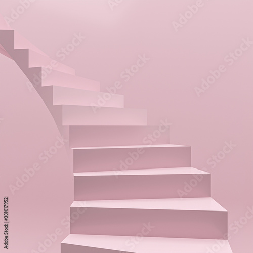 Abstract background  mock up scene with podium geometry shape for product display. 3D rendering