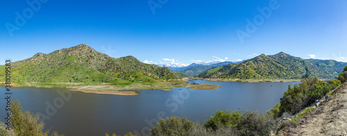 scenic lake Kaweah in three rivers at the entrance of Sequoia national park photo