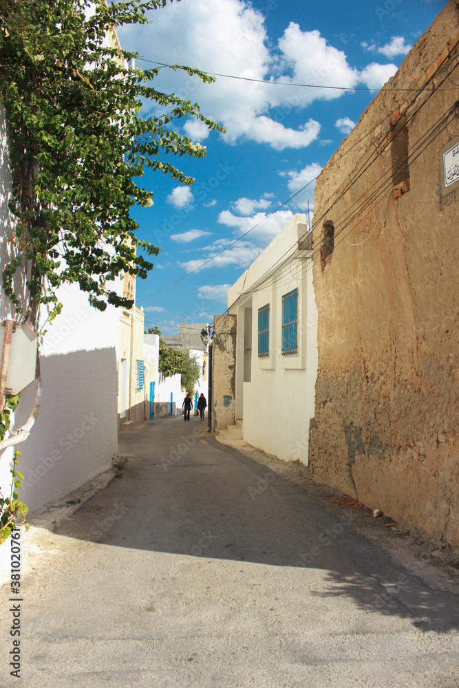 Naklejka premium street in the old town