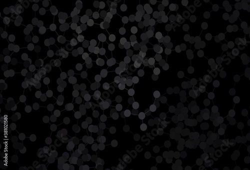 Dark Gray vector texture with artificial intelligence concept.