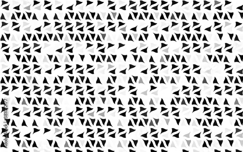 Light Silver  Gray vector backdrop with lines  triangles. Illustration with set of colorful triangles. Pattern for commercials.