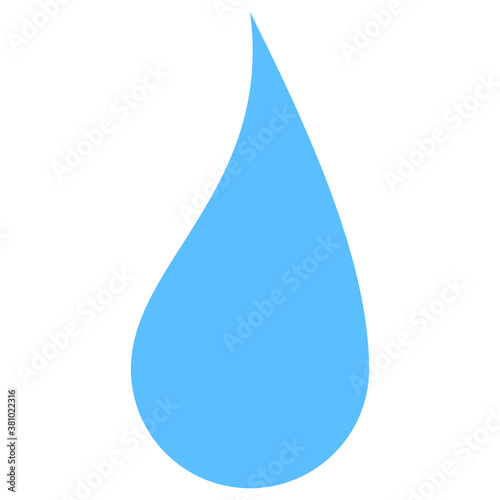 Vector raindrop icon. Water drop symbol