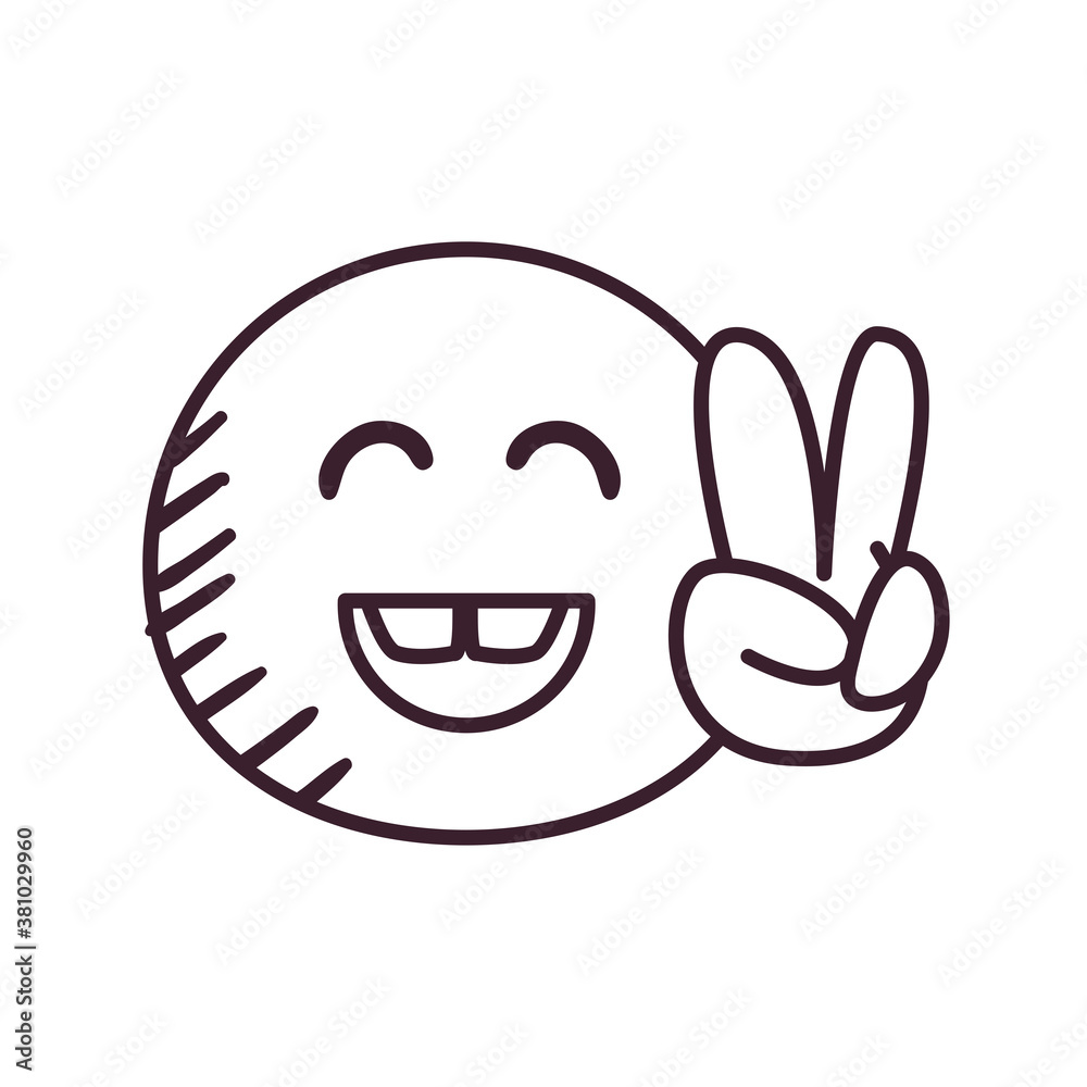 pop art emoji with love and peace hand line style icon vector design pop art emoji with love and peace hand line style icon vector design