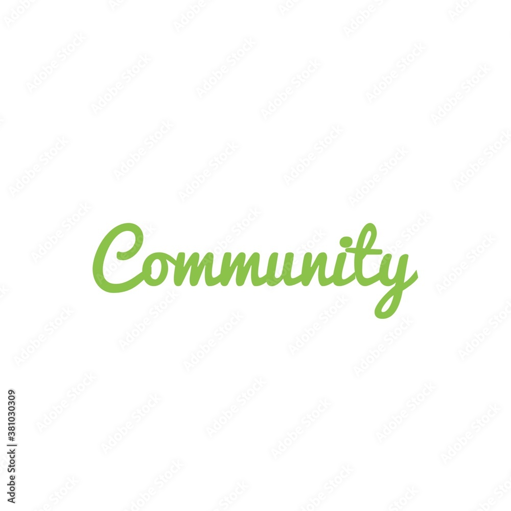 ''Community'' sign illustration