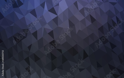 Fototapeta Naklejka Na Ścianę i Meble -  Dark BLUE vector polygonal background. A completely new color illustration in a vague style. Brand new style for your business design.