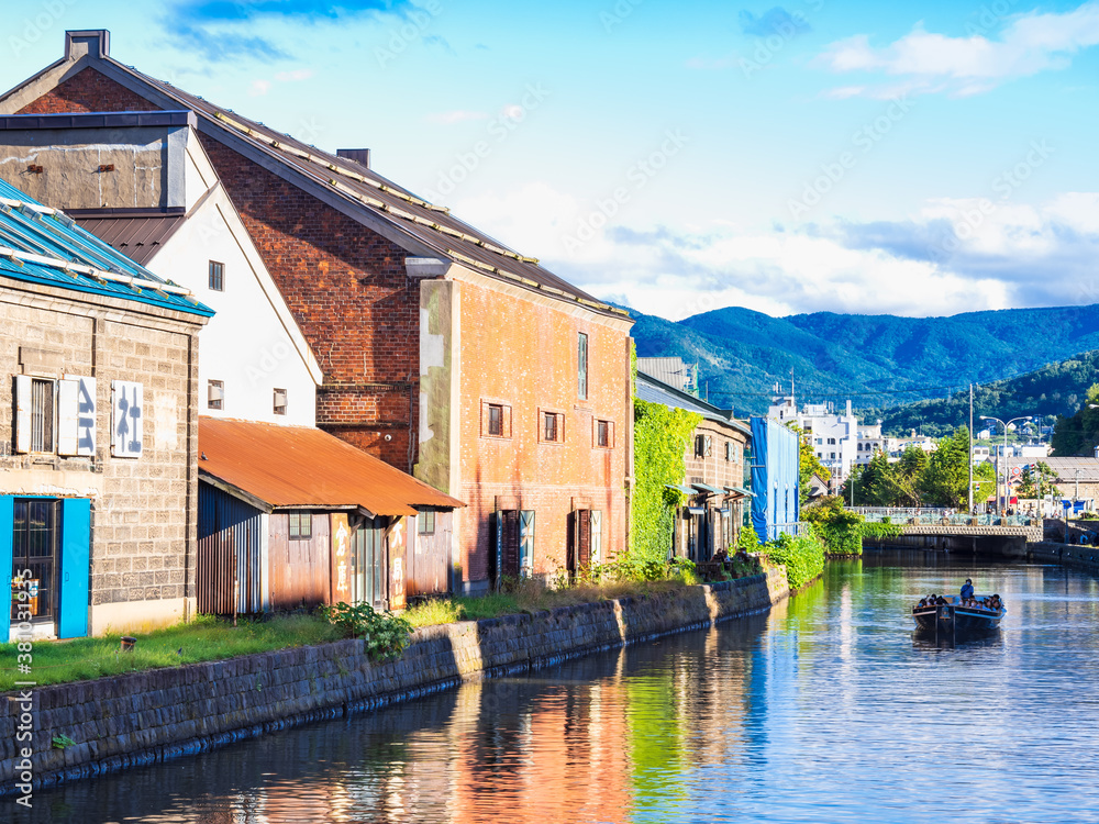 Naklejka premium 北海道 小樽運河