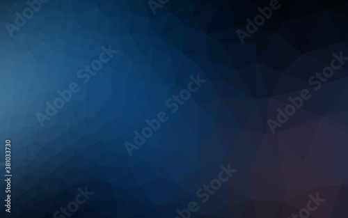Dark BLUE vector abstract mosaic background. Colorful abstract illustration with gradient. Completely new design for your business.