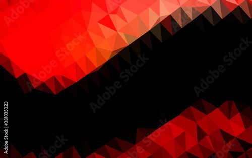 Light Red vector abstract mosaic background. Geometric illustration in Origami style with gradient. Completely new template for your business design.