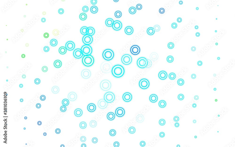 Light Blue, Green vector backdrop with dots.