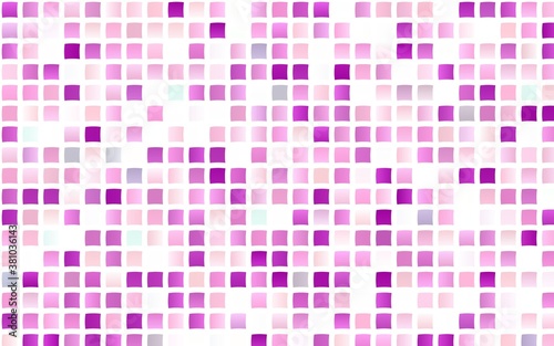 Light Purple vector pattern in square style. Rectangles on abstract background with colorful gradient. Pattern can be used for websites.