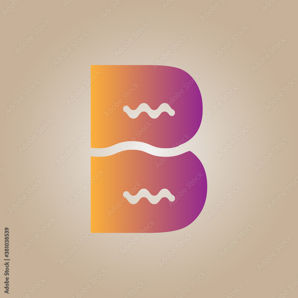 Letter B Logo. B Letter Design Vector.