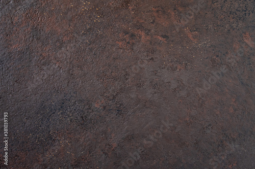 Brown background on the canvas. Baking sheet, rust, rustic. © Ольга Пелевина
