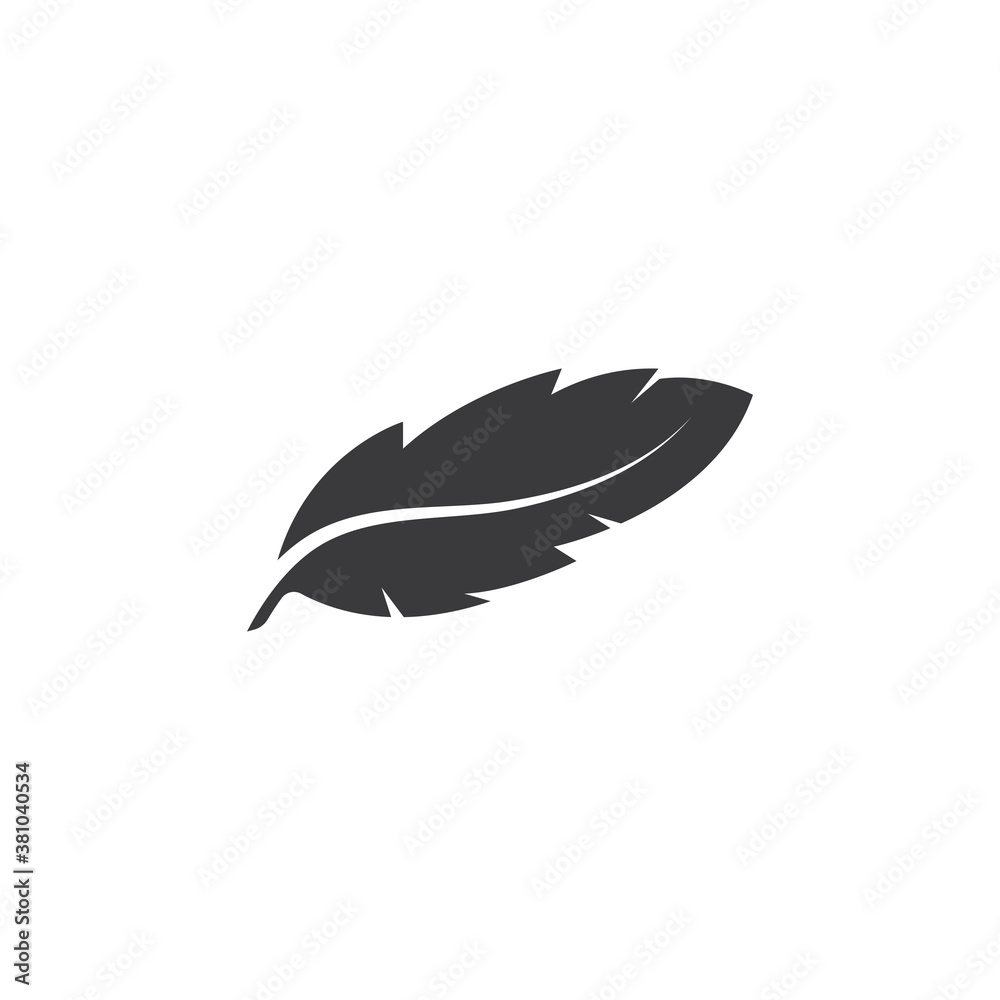feather icon illustration vector template feather icon illustration vector template
