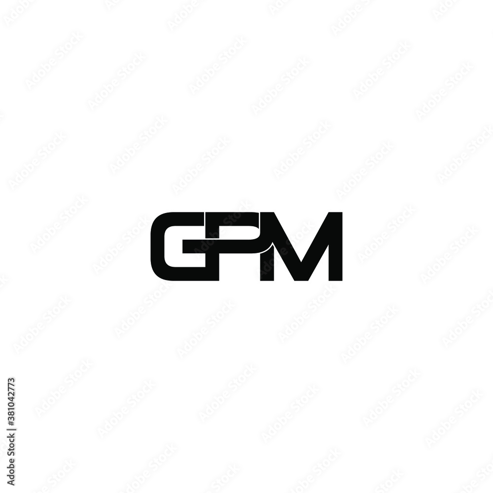 gpm letter original monogram logo design gpm letter original monogram logo design