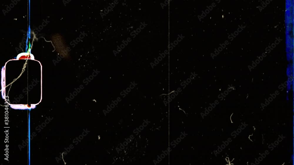 Super 8 mm Filmgrain Dust and Scratches.Retro template. Opacity or screen mode usage for overlay your video. Negative film