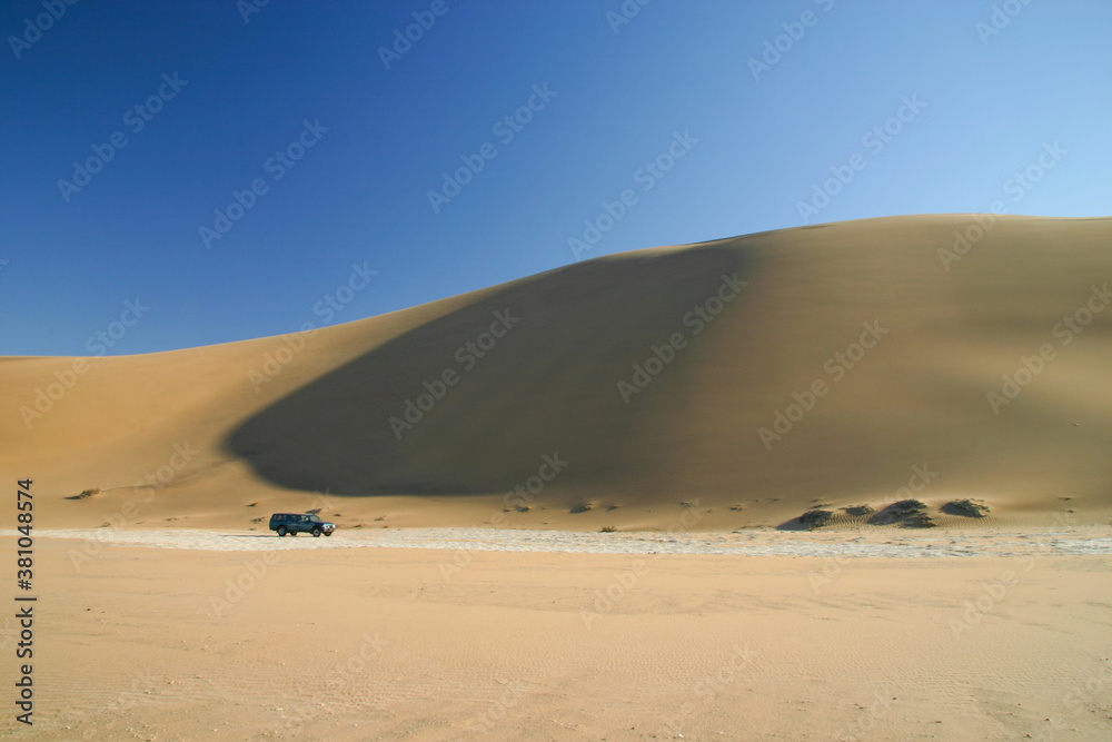 Sand Desert driving On A 4WD Off Road Vehicle