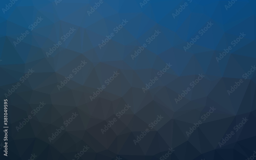 Dark BLUE vector polygonal template. An elegant bright illustration with gradient. The best triangular design for your business. Dark BLUE vector polygonal template. An elegant bright illustration with gradient. The best triangular design for your business.