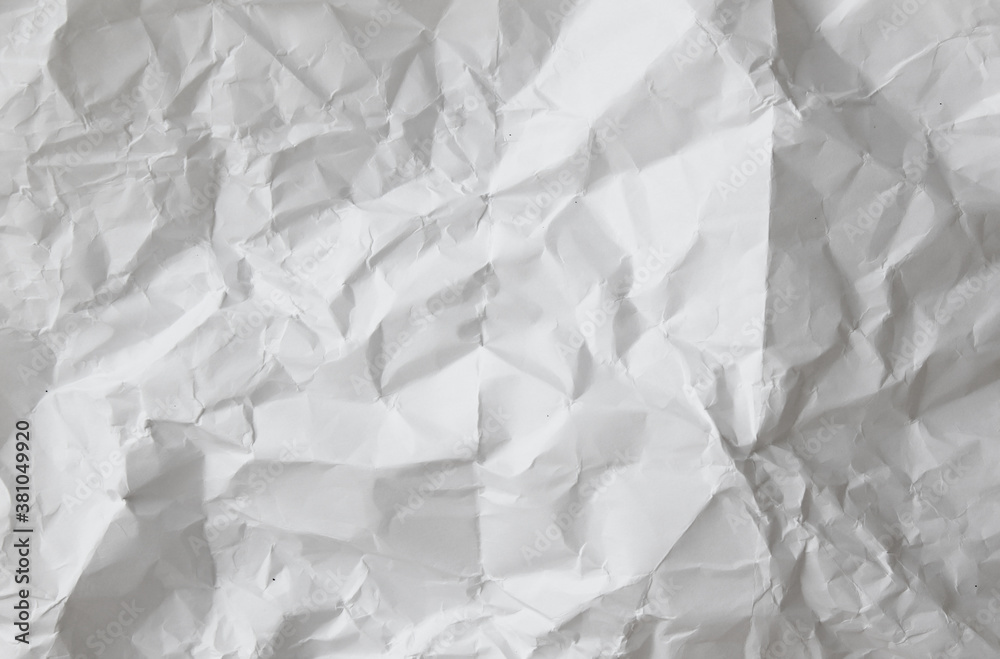 blank white Crumpled paper . blank white Crumpled paper .