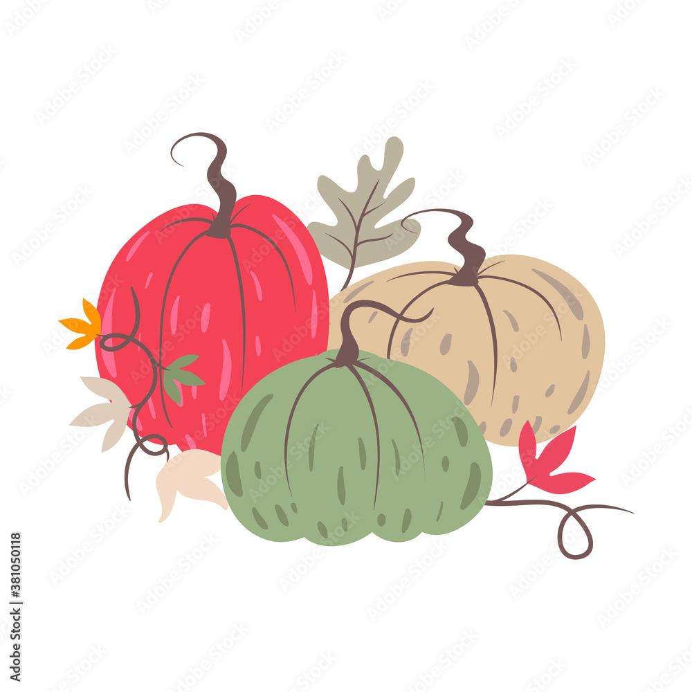 Cute and pretty Pumpkin vector illustration, with pastel color
Cute and pretty Pumpkin vector illustration, with pastel color