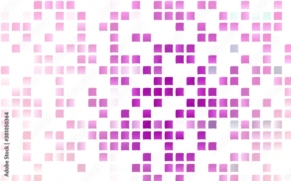 Fototapeta premium Light Purple vector pattern in square style. Rectangles on abstract background with colorful gradient. Pattern can be used for websites.