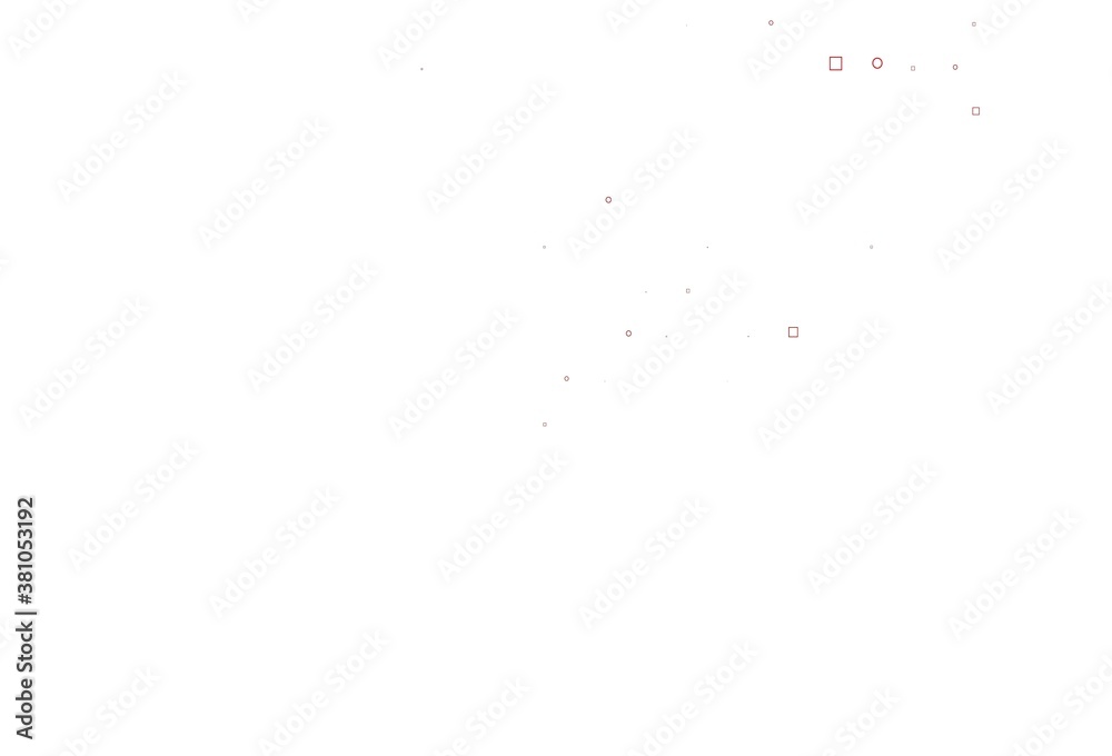 Light Orange vector cover with circles, cubes. Light Orange vector cover with circles, cubes.