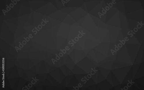 Dark Silver, Gray vector low poly layout. Glitter abstract illustration with an elegant design. Polygonal design for your web site.