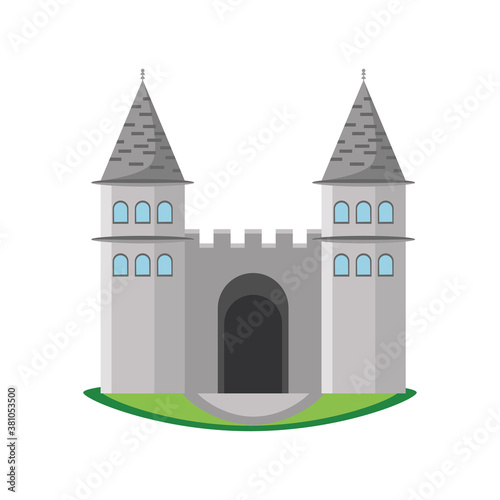 Turkish topkapi palace building detailed style icon vector design