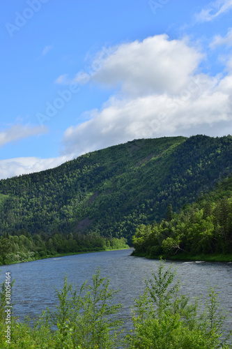 Green mountains of Sikhote-Alin, Anyu river.