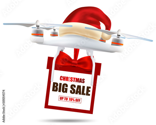Merry Christmas and happy new year. Drone with big sale Up to 70% off stickers.