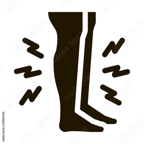 Muscle Pain glyph icon vector. Muscle Pain Sign. isolated symbol illustration