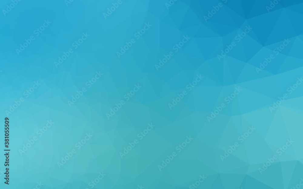Light BLUE vector polygon abstract layout. Modern geometrical abstract illustration with gradient. Textured pattern for background.
