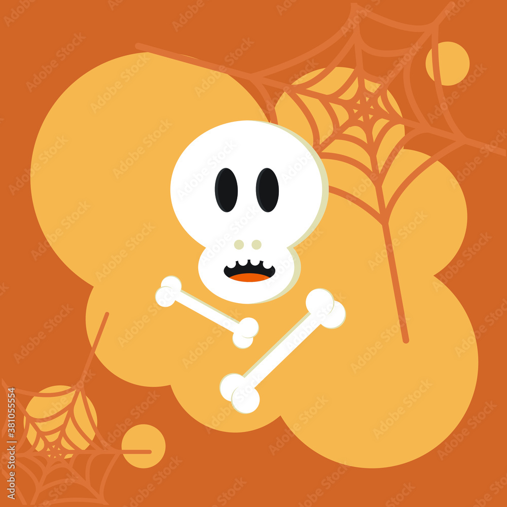 Halloween Skull Vector Illustration Halloween Skull Vector Illustration