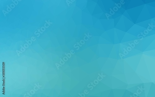 Light BLUE vector polygon abstract layout. Modern geometrical abstract illustration with gradient. Textured pattern for background.