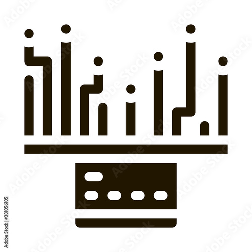 Credit Card Concept glyph icon vector. Credit Card Concept Sign. isolated symbol illustration