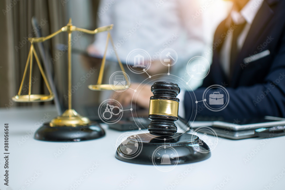 justice and law concept.Male judge Consultation and legal concepts, lawyers, justice and law concept.Male judge Consultation and legal concepts, lawyers,