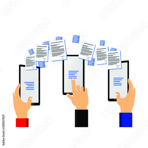 phone data transfer, document, file, exchange