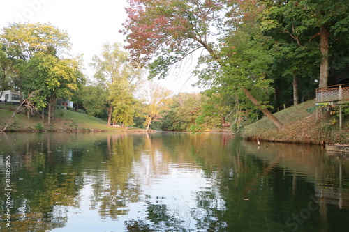 Fall colors on a lake