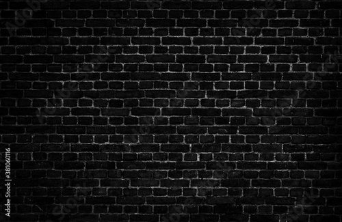 Empty space of Dark brick wall grunge texture background.