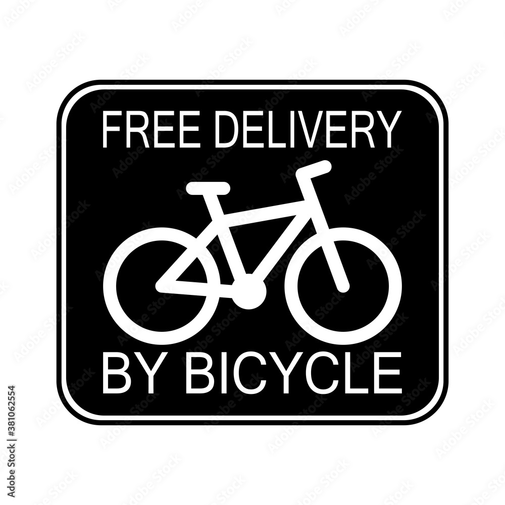 Signboard free delivery by bicycle Signboard free delivery by bicycle