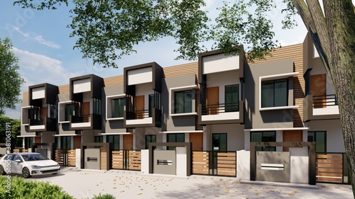 3D render of a House landscape