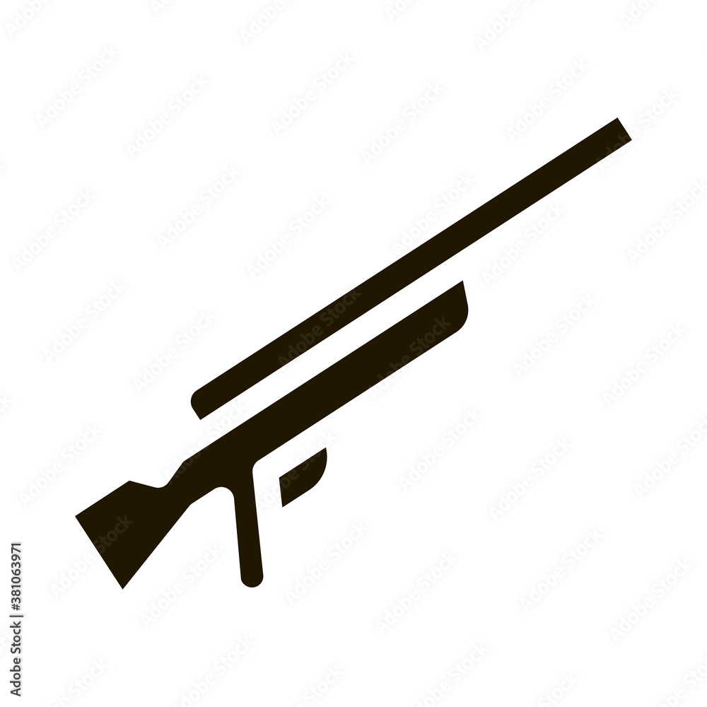 Gun glyph icon vector. Gun Sign. isolated symbol illustration Gun glyph icon vector. Gun Sign. isolated symbol illustration