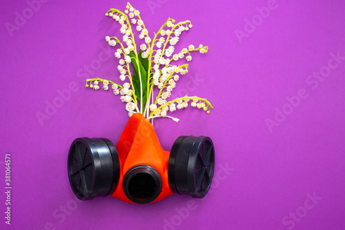 Allergy. A bouquet of flowe...