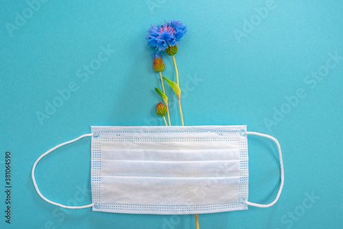 Flower and a medical protec...