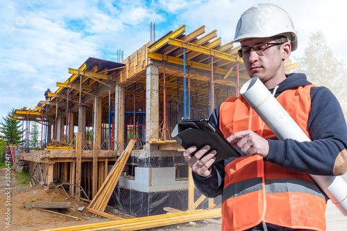 Engineer with a tablet and ...