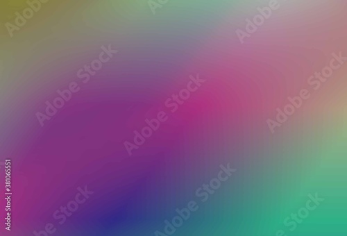 Abstract blurry gradient mesh background in bright rainbow colors.