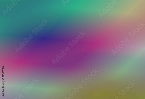 Abstract blurry gradient mesh background in bright rainbow colors.