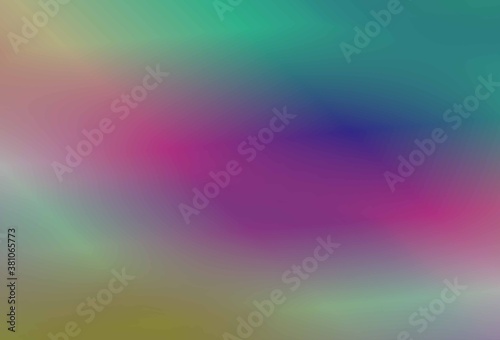Abstract blurry gradient mesh background in bright rainbow colors.