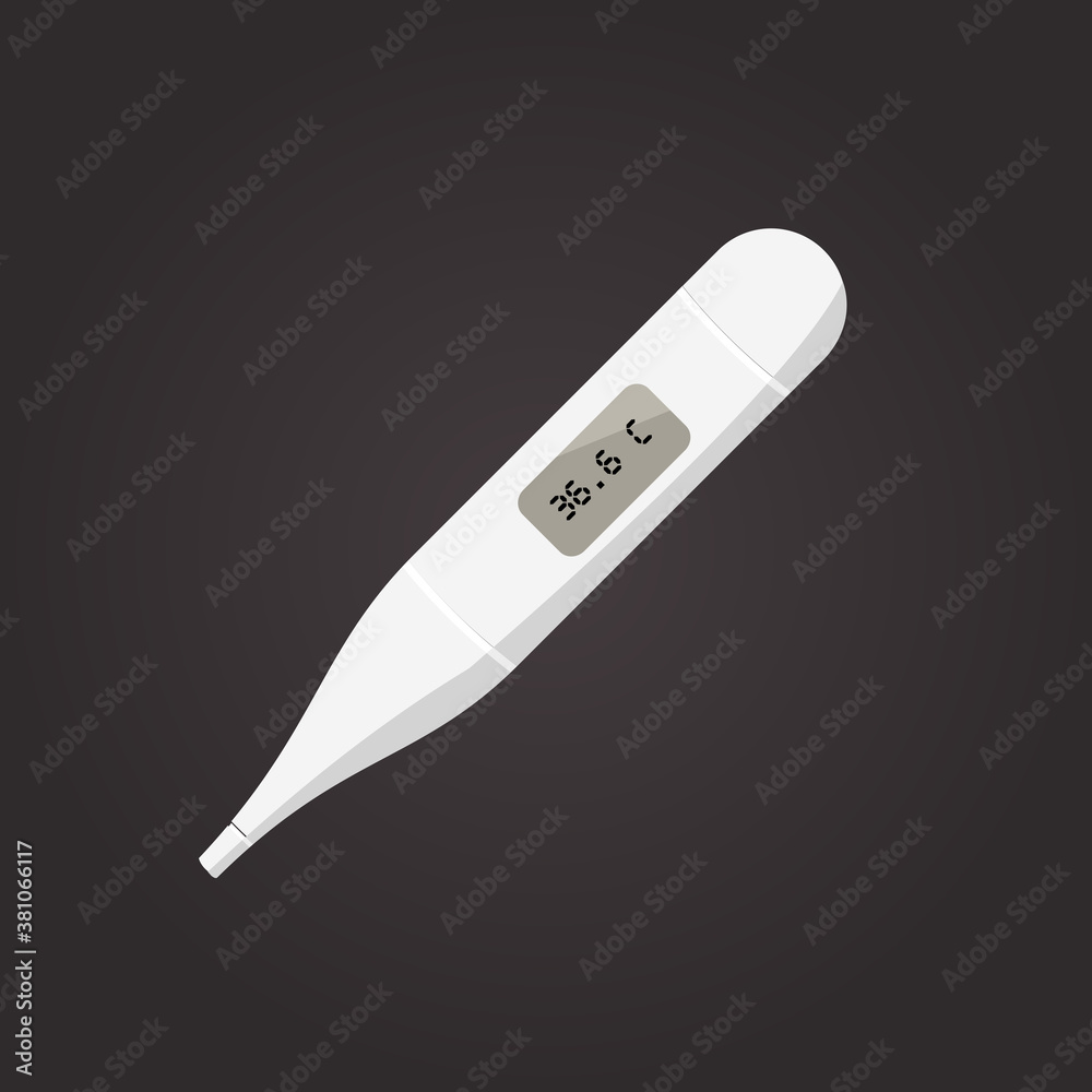 Thermometer icon for epidemic and medical diagnosis. Vector art. Thermometer icon for epidemic and medical diagnosis. Vector art.