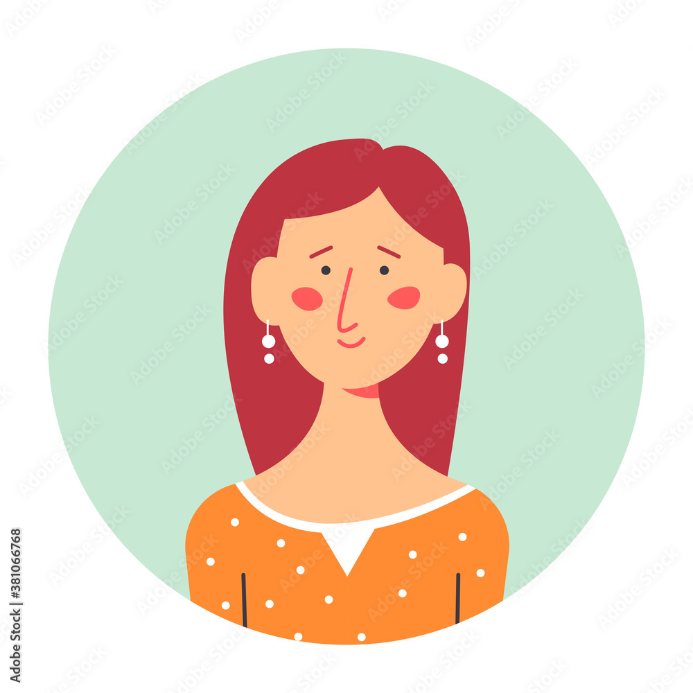 Teenage girl with blush on cheeks, portrait of girl Teenage girl with blush on cheeks, portrait of girl